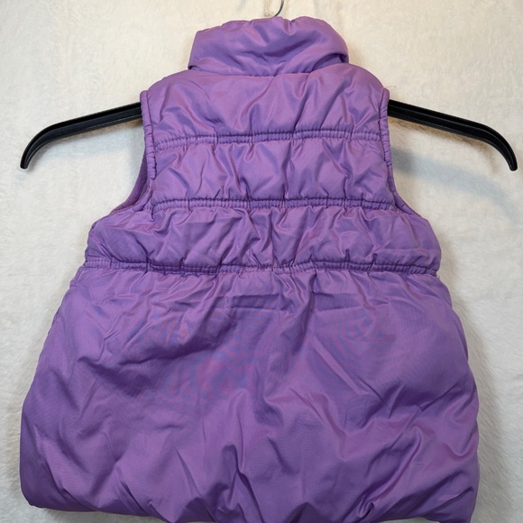 OSHKOSH B'gosh Puffer Vest Toddler Size 3T Purple Full Zip High Collar - Picture 6 of 6